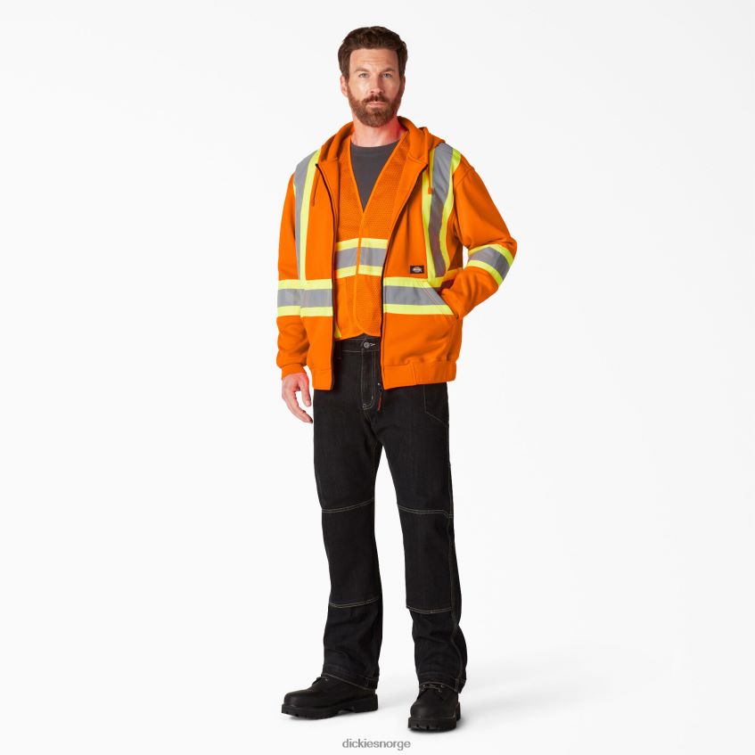 Dickies unisex hei vis sikkerhetshettegenser 4NB6FR1458 arbeidsklær ansi oransje (ao)