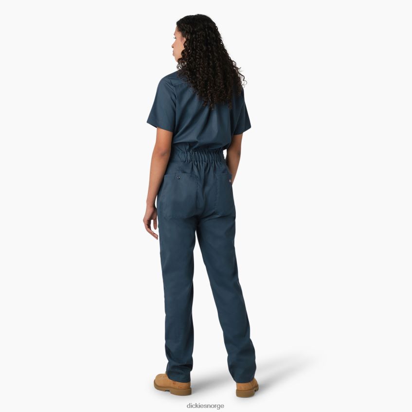 Dickies kvinner kjølende kjeledress med korte ermer 4NB6FR1543 arbeidsklær luftvåpen blå (af)