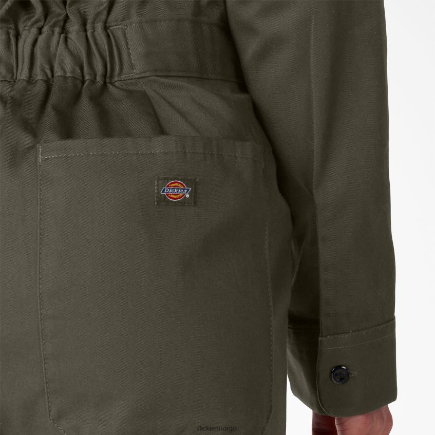 Dickies kvinner langermet kjeledress 4NB6FR1932 arbeidsklær mosegrønn (ms)