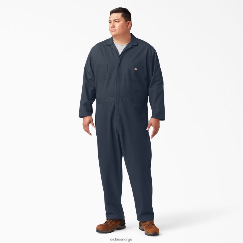 Dickies menn langermet kjeledress 4NB6FR1270 arbeidsklær mørk marineblå (dn)