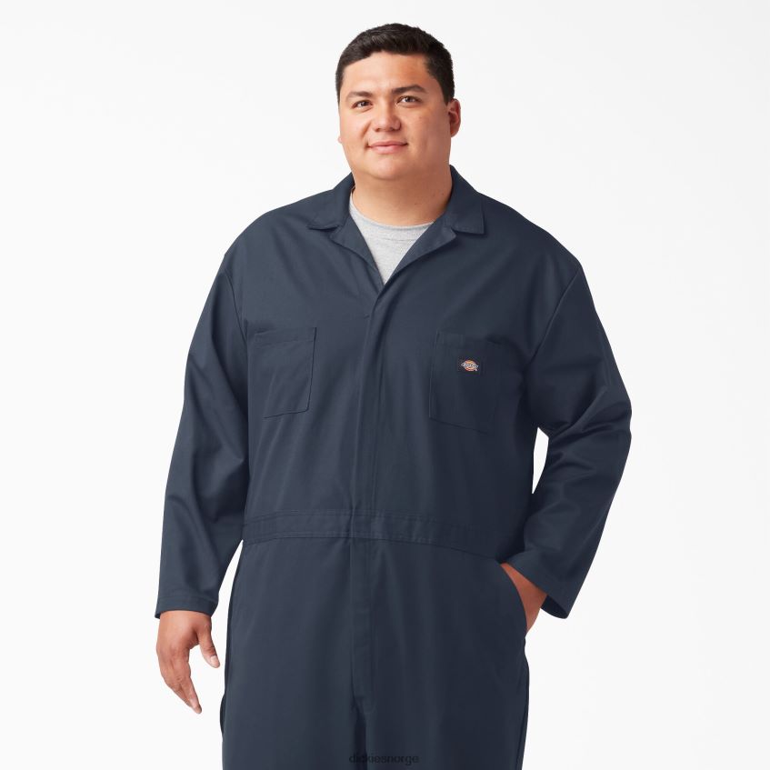 Dickies menn langermet kjeledress 4NB6FR1270 arbeidsklær mørk marineblå (dn)