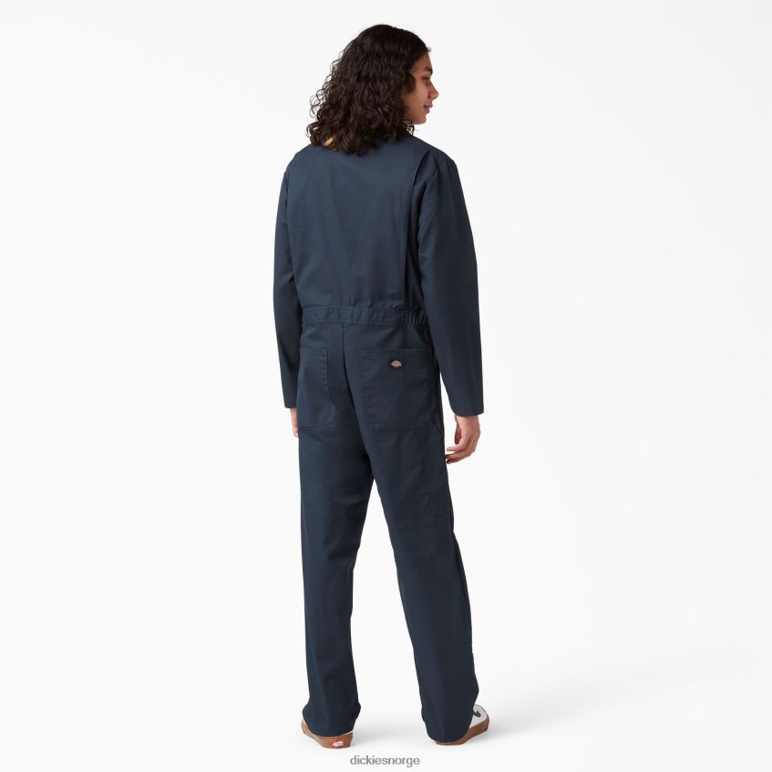 Dickies menn langermet kjeledress 4NB6FR1270 arbeidsklær mørk marineblå (dn)
