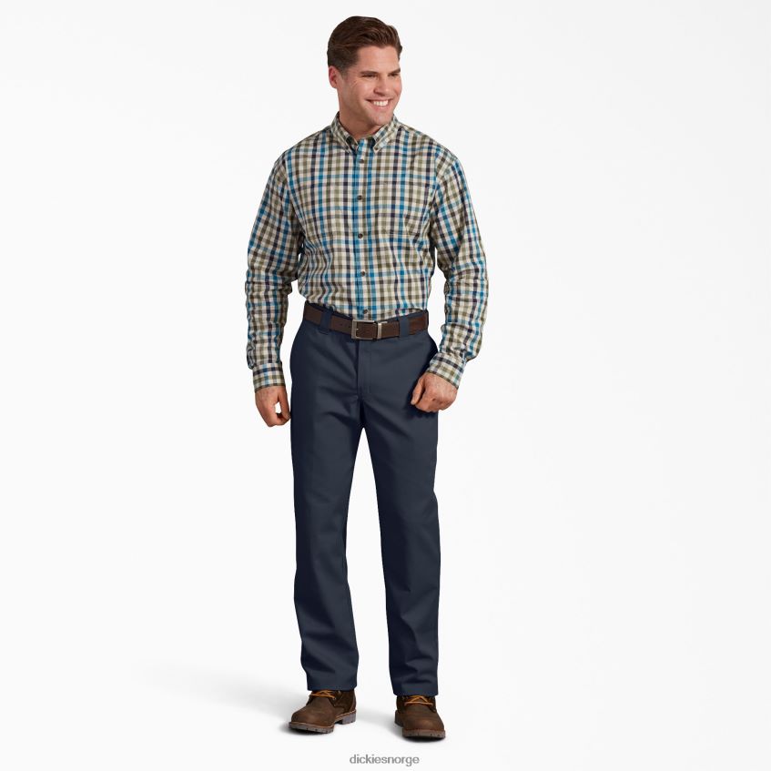 Dickies menn bukser med normal passform med aktiv midje 4NB6FR170 arbeidsklær mørk marineblå (dn)