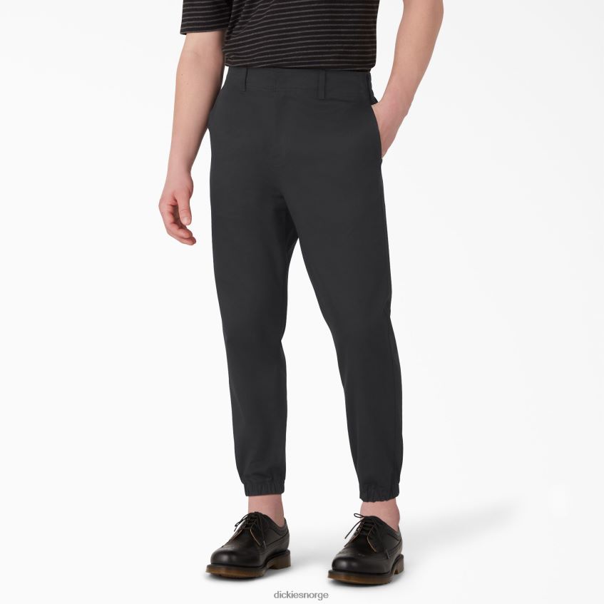 Dickies menn cropped jogger arbeidsbukser 4NB6FR267 arbeidsklær svart (bkx)