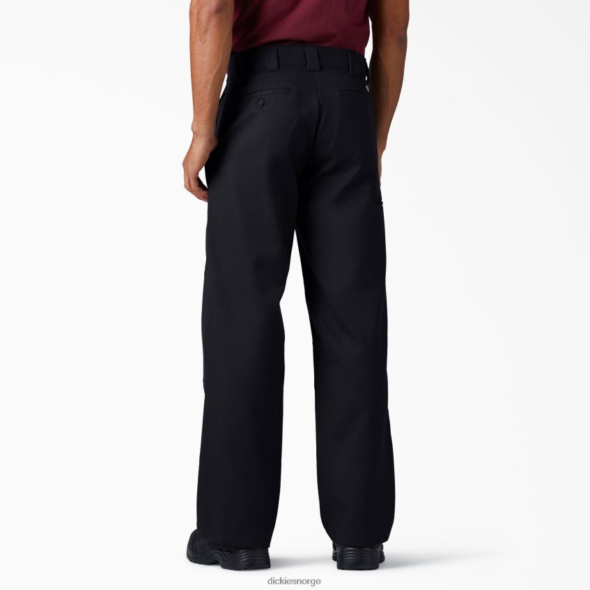 Dickies menn flex loose fit arbeidsbukser med dobbel kne 4NB6FR132 arbeidsklær svart (bk)