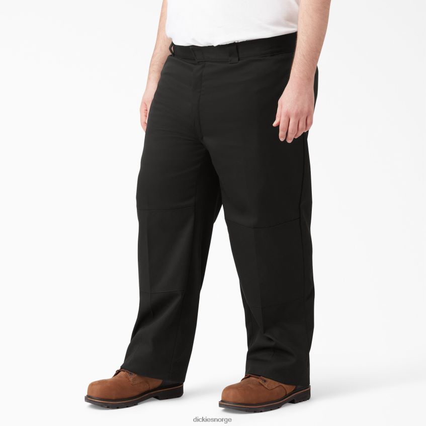 Dickies menn flex loose fit arbeidsbukser med dobbel kne 4NB6FR132 arbeidsklær svart (bk)