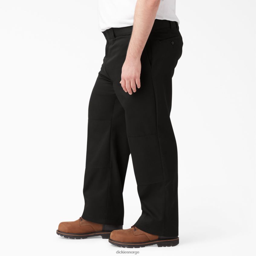 Dickies menn flex loose fit arbeidsbukser med dobbel kne 4NB6FR132 arbeidsklær svart (bk)