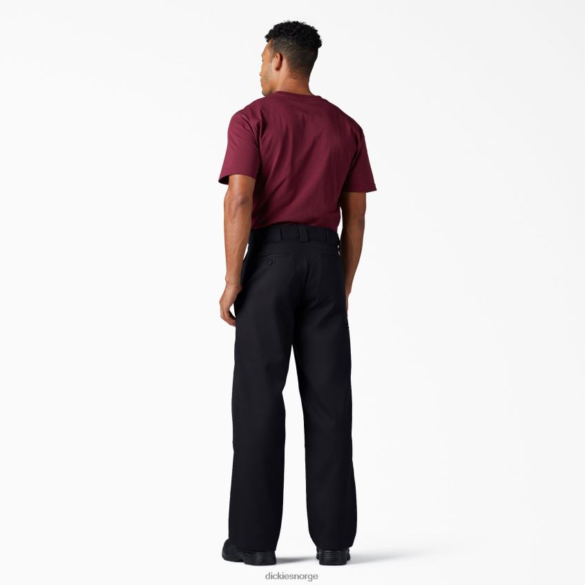 Dickies menn flex loose fit arbeidsbukser med dobbel kne 4NB6FR132 arbeidsklær svart (bk)