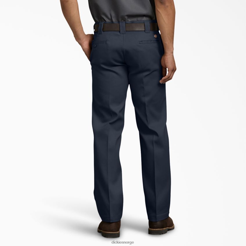 Dickies menn flex slim fit arbeidsbukser 4NB6FR154 arbeidsklær mørk marineblå (dn)