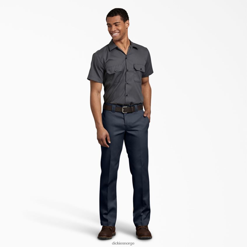 Dickies menn flex slim fit arbeidsbukser 4NB6FR154 arbeidsklær mørk marineblå (dn)