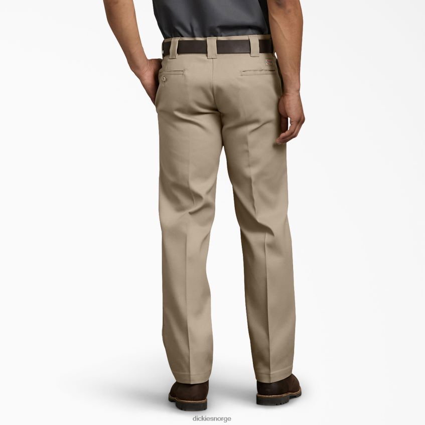 Dickies menn flex slim fit arbeidsbukser 4NB6FR155 arbeidsklær ørkensand (ds)