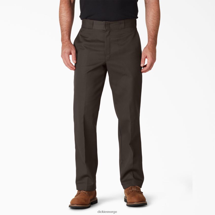 Dickies menn original 874 arbeidsbukse 4NB6FR4 arbeidsklær mørk brun (db)