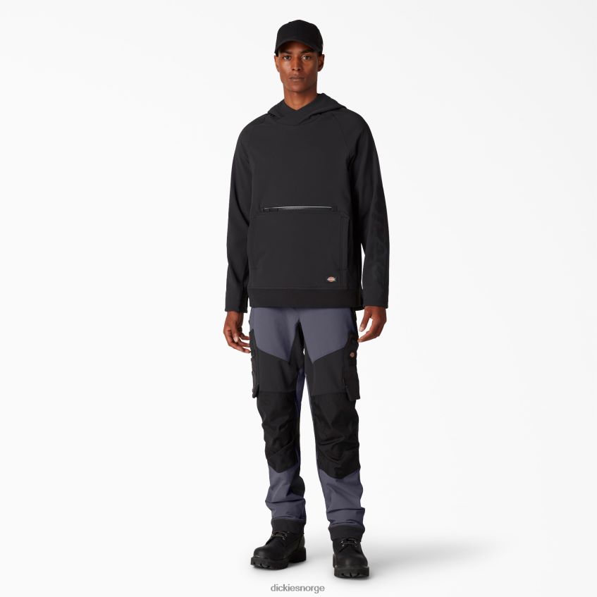 Dickies menn ytelse arbeidsklær tekniske flex bukser 4NB6FR266 arbeidsklær grå svart (ueb)