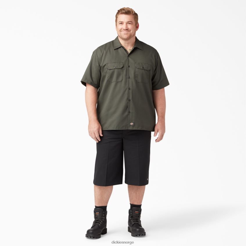 Dickies menn løs passform flerbruks lommearbeidsshorts 15