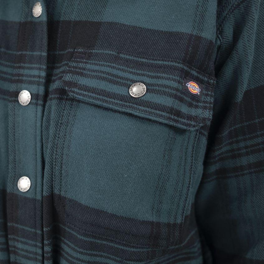 Dickies kvinner duratech renegade flanellskjorte 4NB6FR1999 arbeidsklær skog/svart pledd (b1g)