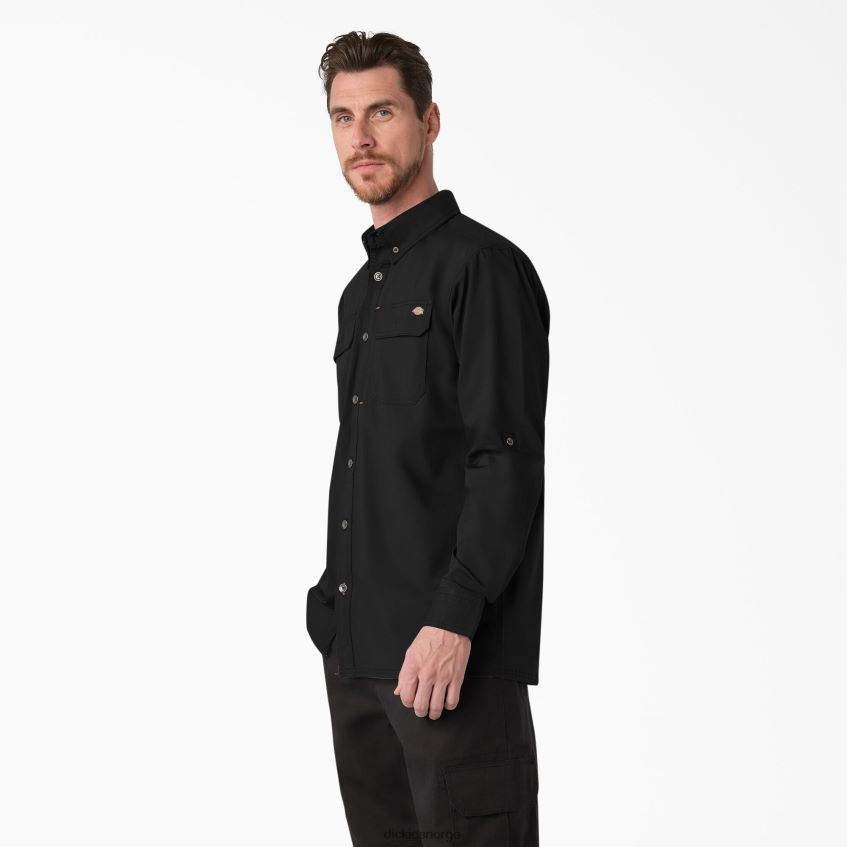 Dickies menn duratech ranger ripstop skjorte 4NB6FR686 arbeidsklær svart (bk)