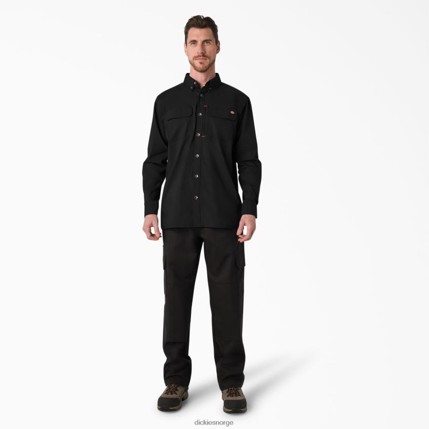 Dickies menn duratech ranger ripstop skjorte 4NB6FR686 arbeidsklær svart (bk)