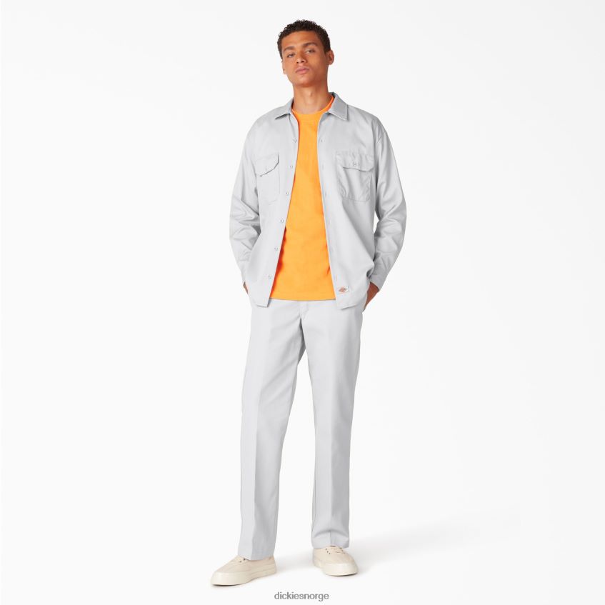 Dickies menn langermet arbeidsskjorte 4NB6FR568 arbeidsklær hvit (wh)