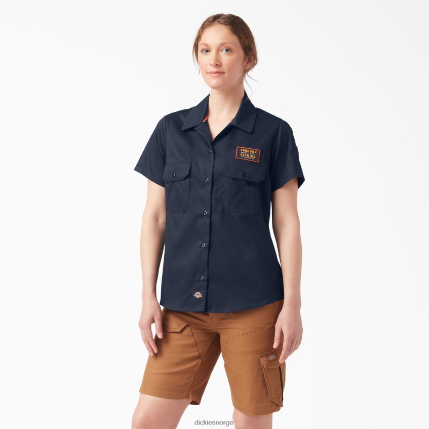 Dickies kvinner traeger ultimate grillskjorte 4NB6FR2157 arbeidsklær mørk marineblå (dn)