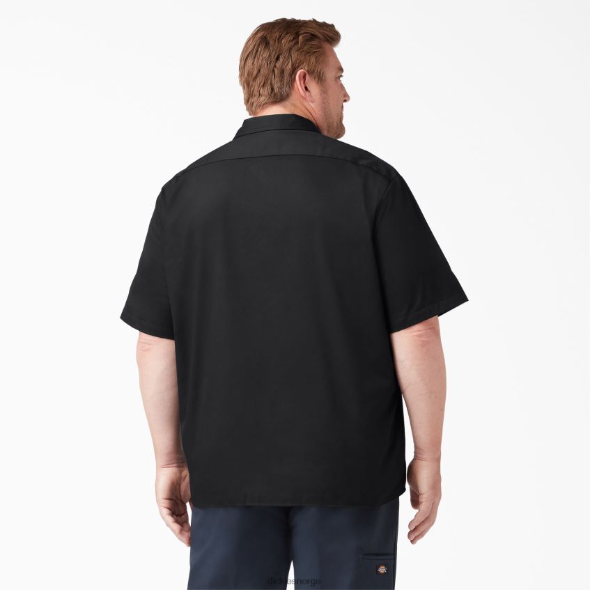Dickies menn kortermet arbeidsskjorte 4NB6FR486 arbeidsklær svart (bk)