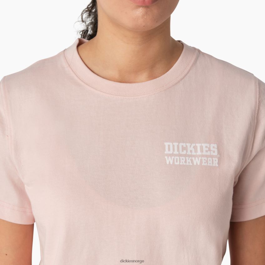 Dickies kvinner grafisk t-skjorte for tunge arbeidsklær 4NB6FR2118 arbeidsklær lotus rosa (lo2)