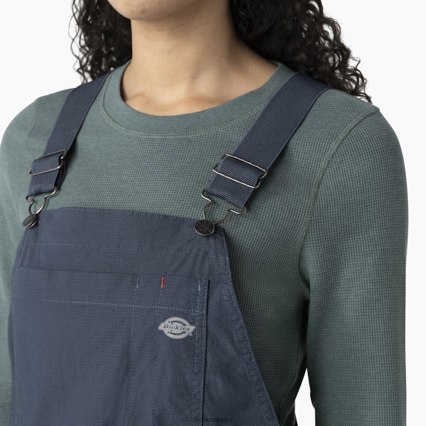 Dickies kvinner kjølende ripstop bib overall 4NB6FR1608 klær skyllet luftvåpen blå (raf)