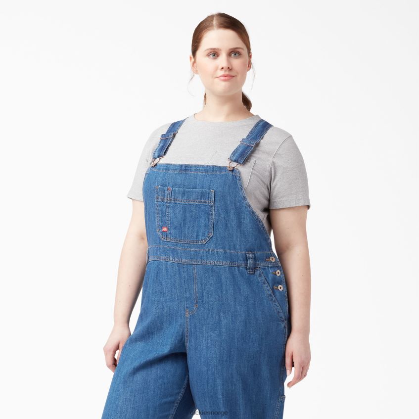 Dickies kvinner pluss avslappet passform bib overalls 4NB6FR1564 klær regelmessig