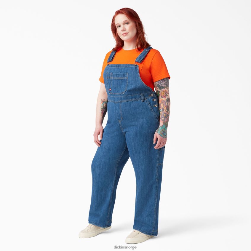 Dickies kvinner pluss avslappet passform bib overalls 4NB6FR1564 klær regelmessig