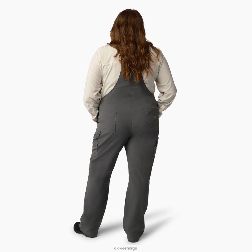 Dickies kvinner pluss kjølende ripstop-smekkedress 4NB6FR1669 klær skyllet grafitt (rga)
