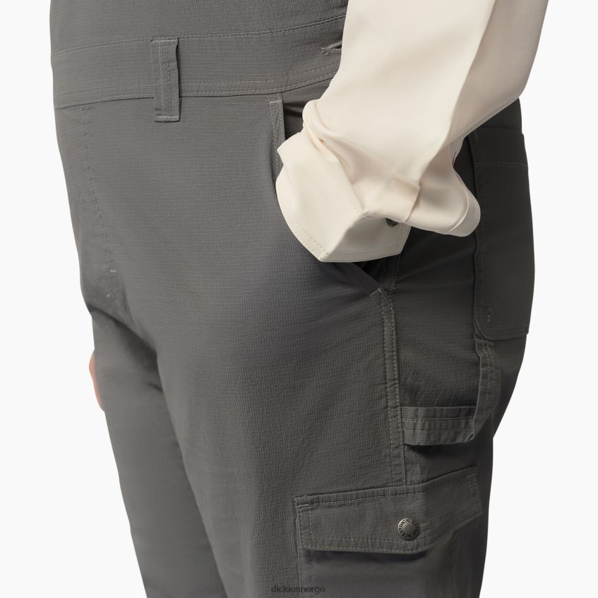 Dickies kvinner pluss kjølende ripstop-smekkedress 4NB6FR1669 klær skyllet grafitt (rga)