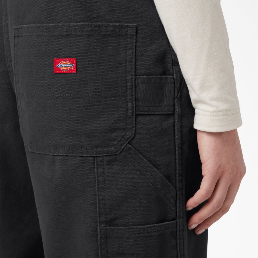 Dickies kvinner smekkedress med avslappet passform 4NB6FR1559 klær skyllet svart (rbk)
