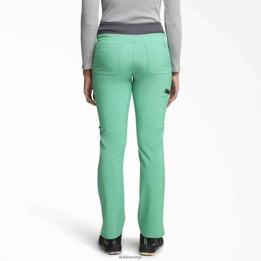 Dickies kvinner eds essentials cargo-skrubbebukser med koniske ben 4NB6FR2495 klær smaragdhavet (edc)