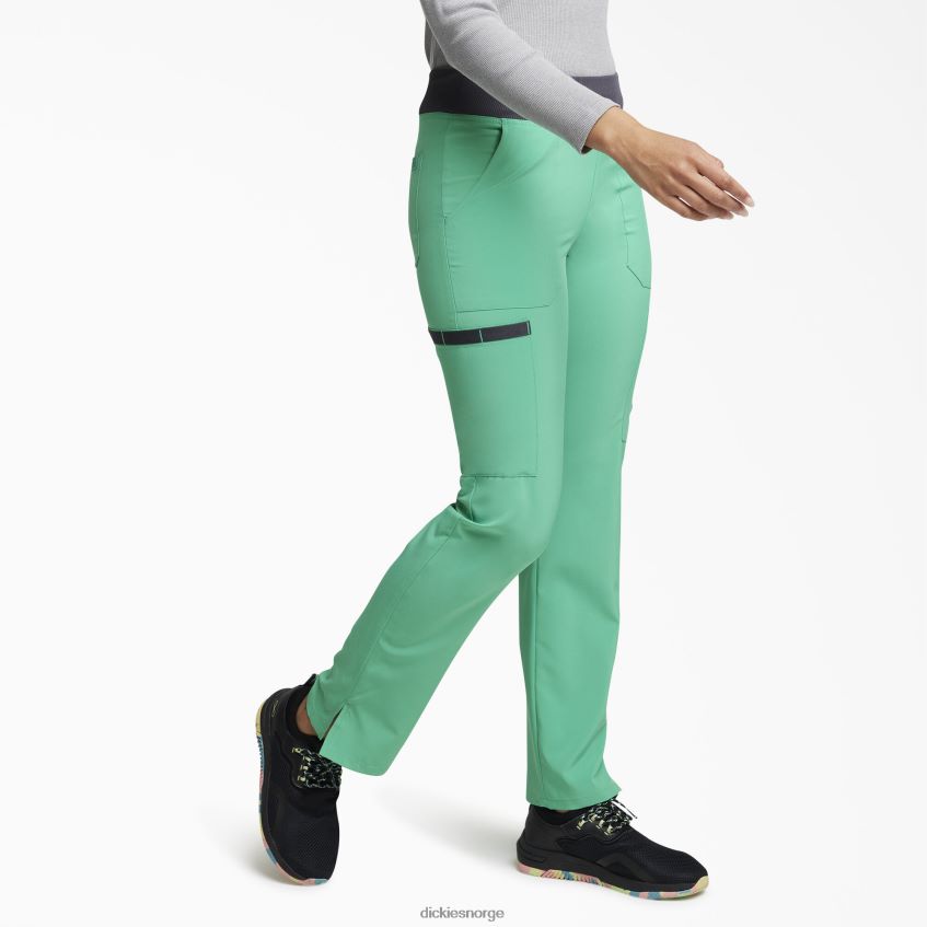 Dickies kvinner eds essentials cargo-skrubbebukser med koniske ben 4NB6FR2495 klær smaragdhavet (edc)