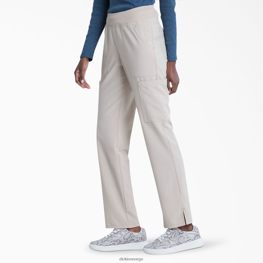 Dickies kvinner eds essentials cargo-skrubbebukser med koniske ben 4NB6FR2503 klær khaki (kh)