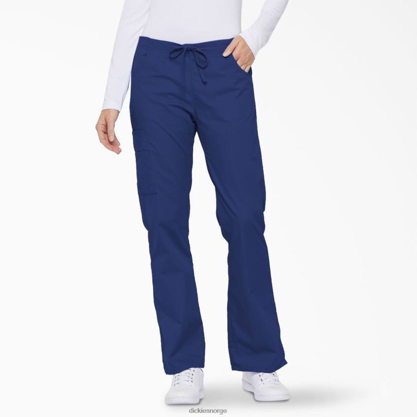 Dickies kvinner eds signatur flare leg cargo skrubbebukser 4NB6FR2526 klær galakseblå (gbl)