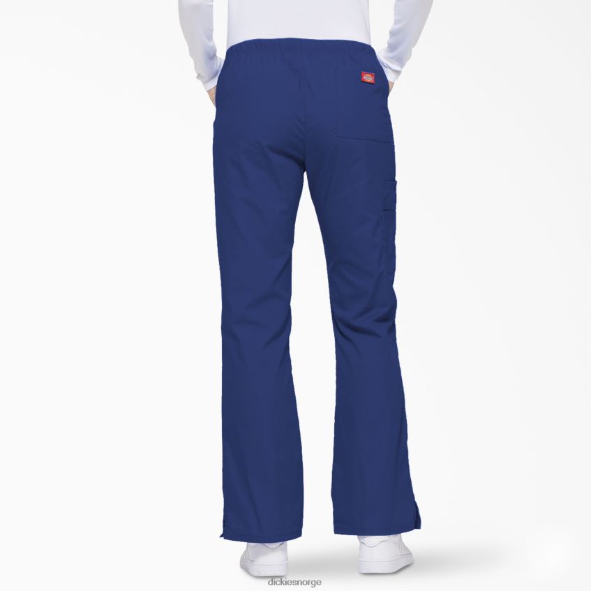 Dickies kvinner eds signatur flare leg cargo skrubbebukser 4NB6FR2526 klær galakseblå (gbl)