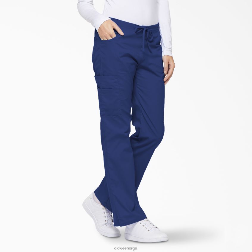 Dickies kvinner eds signatur flare leg cargo skrubbebukser 4NB6FR2526 klær galakseblå (gbl)