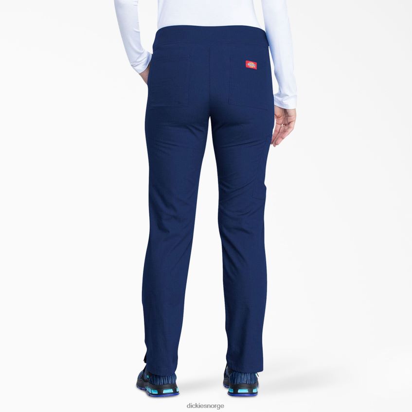 Dickies kvinner eds signatur skrubbebukser med avsmalnende ben 4NB6FR2604 klær marineblå (nvy)
