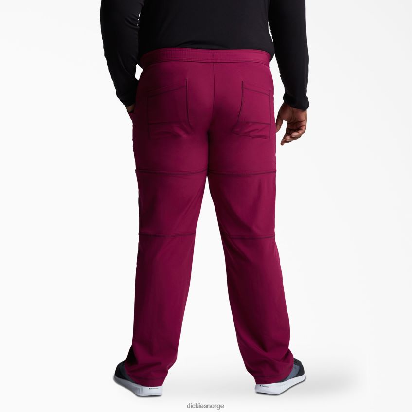 Dickies menn dynamix cargo skrubbebukser 4NB6FR1282 klær vin (vinn)