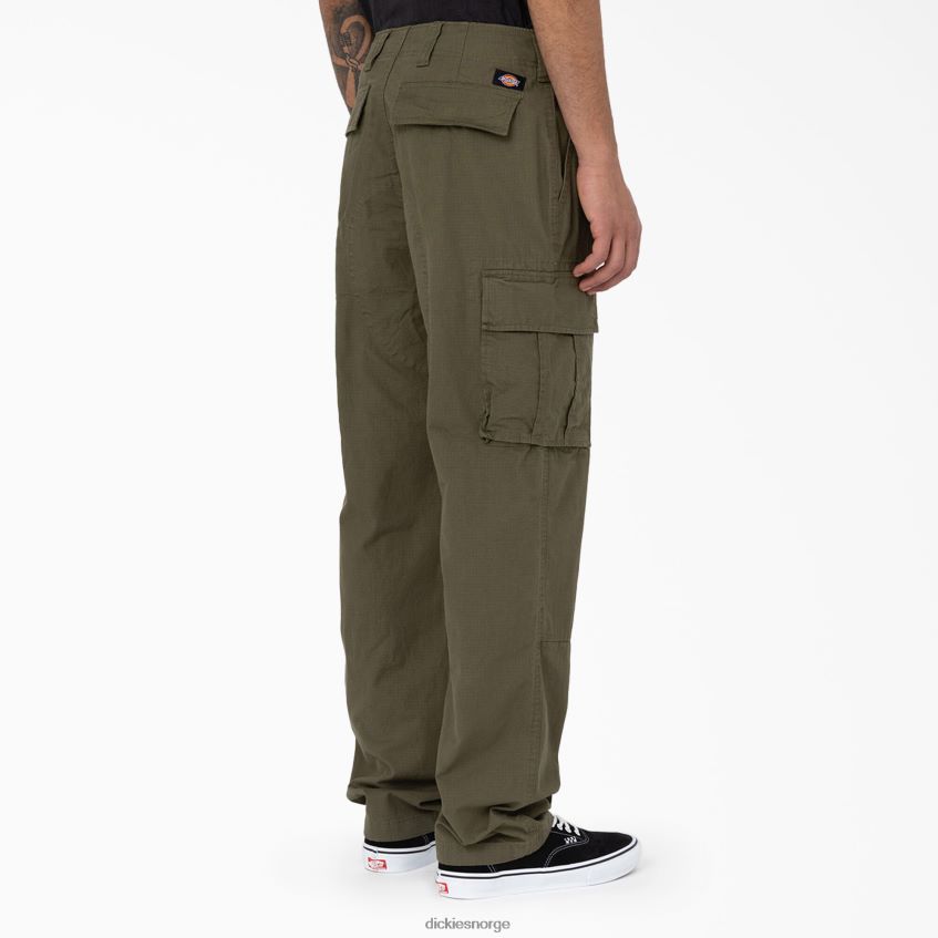 Dickies menn eagle bend avslappet passform doble kne cargo bukser 4NB6FR207 klær militærgrønn (ml)