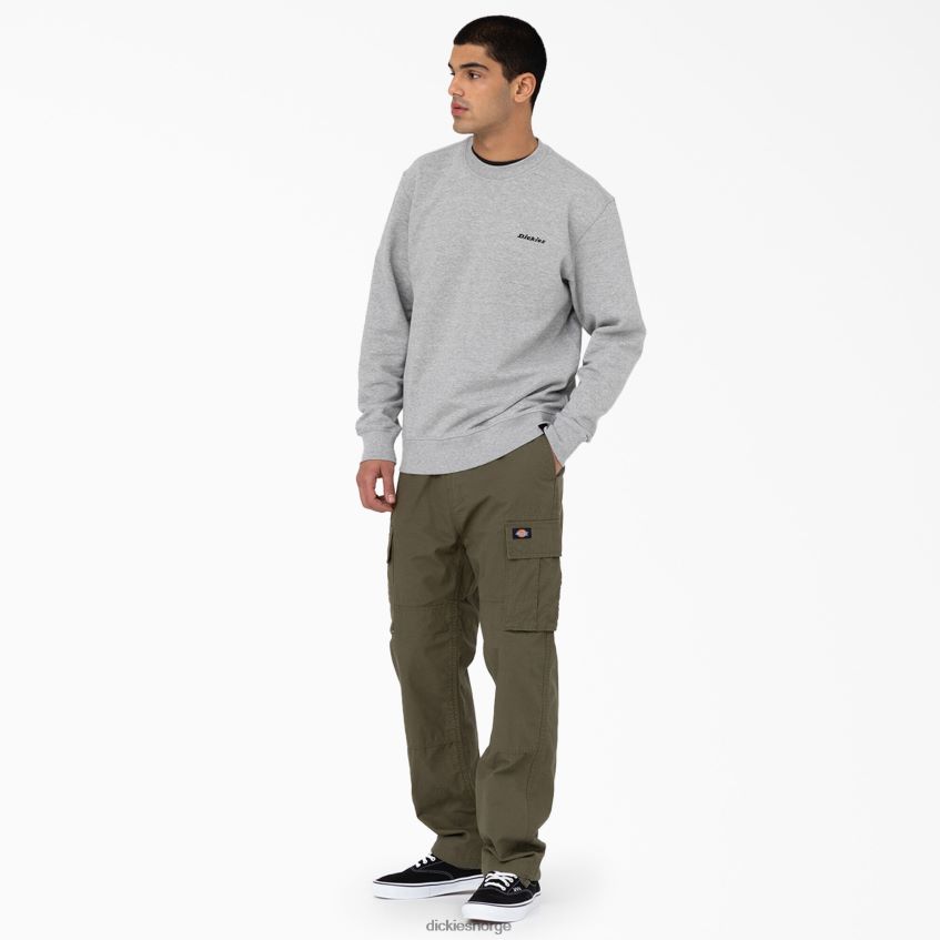 Dickies menn eagle bend avslappet passform doble kne cargo bukser 4NB6FR207 klær militærgrønn (ml)