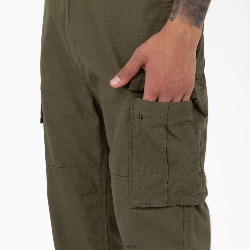 Dickies menn eagle bend avslappet passform doble kne cargo bukser 4NB6FR207 klær militærgrønn (ml)