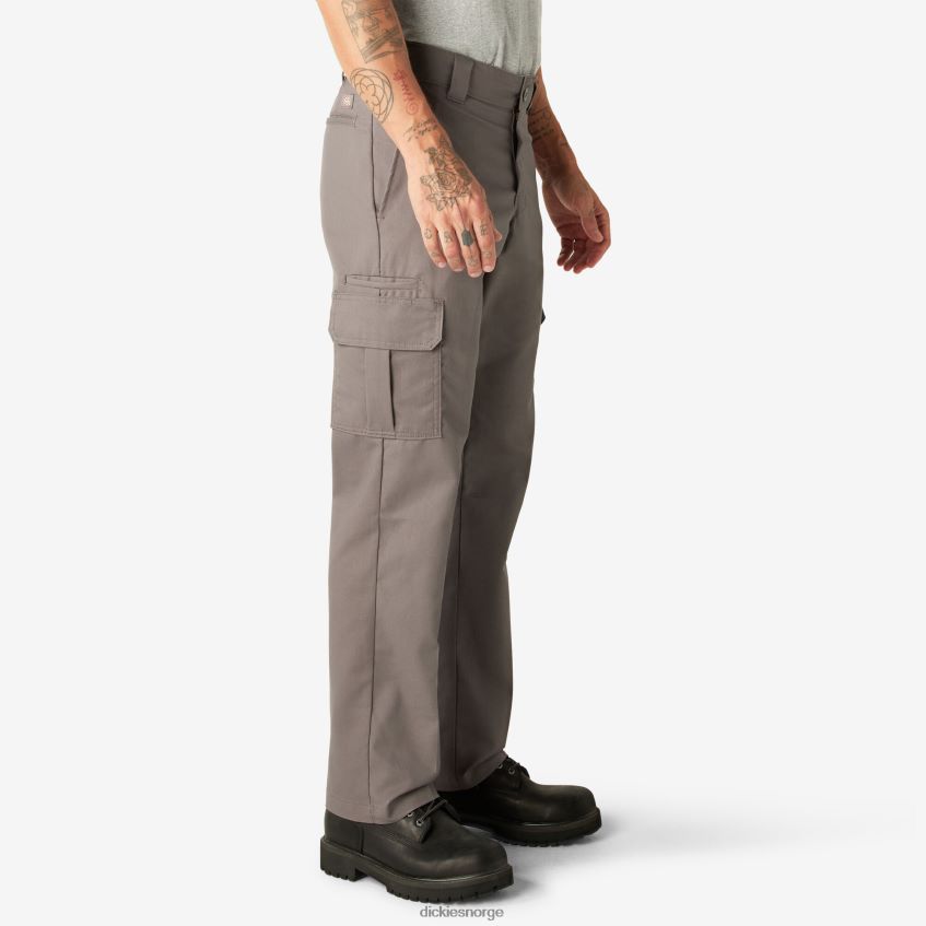 Dickies menn flex cargobukser med normal passform 4NB6FR40 klær grusgrå (vg)