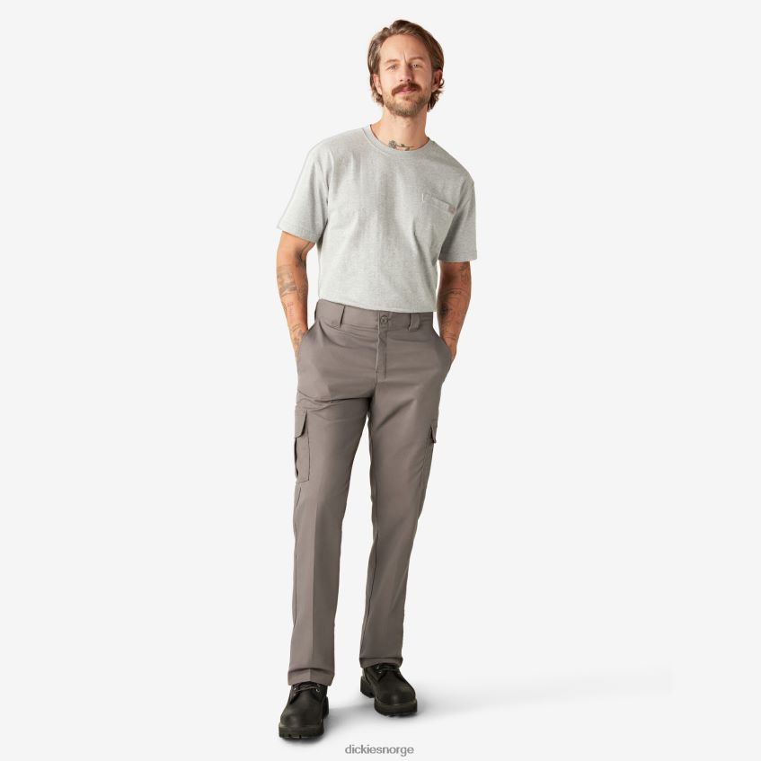 Dickies menn flex cargobukser med normal passform 4NB6FR40 klær grusgrå (vg)