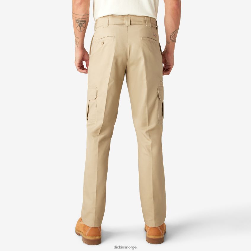 Dickies menn slim fit cargo bukser 4NB6FR75 klær ørkensand (ds)