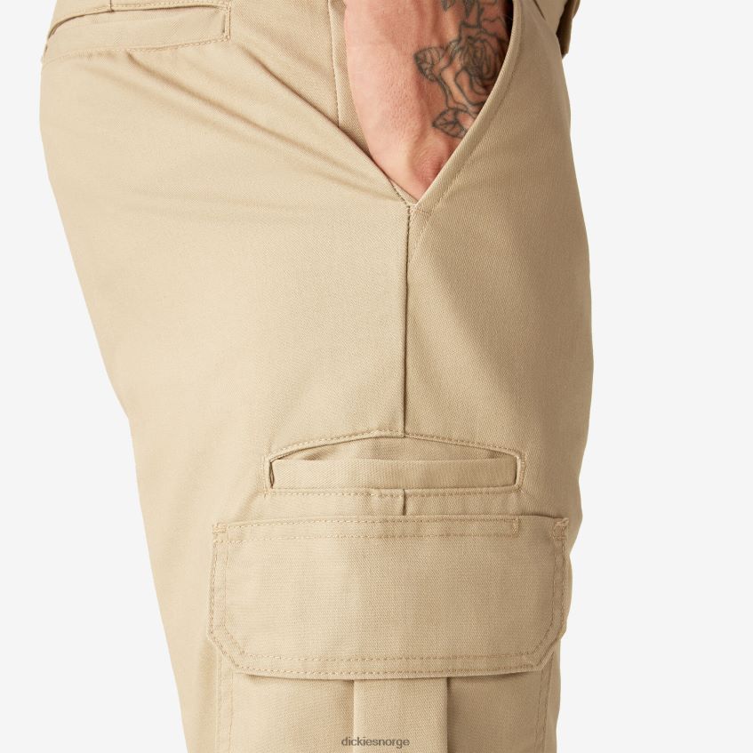 Dickies menn slim fit cargo bukser 4NB6FR75 klær ørkensand (ds)