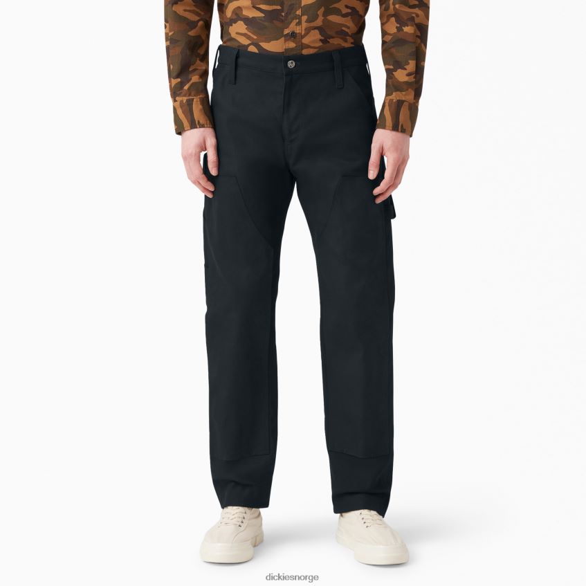 Dickies menn 1922 doble knebukser 4NB6FR221 klær skyllet svart (rbk)