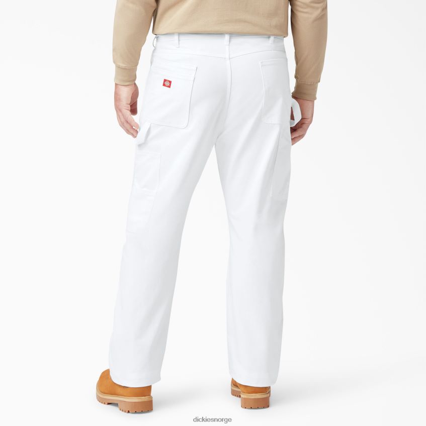 Dickies menn malerbukser med avslappet passform 4NB6FR122 klær hvit (wh)