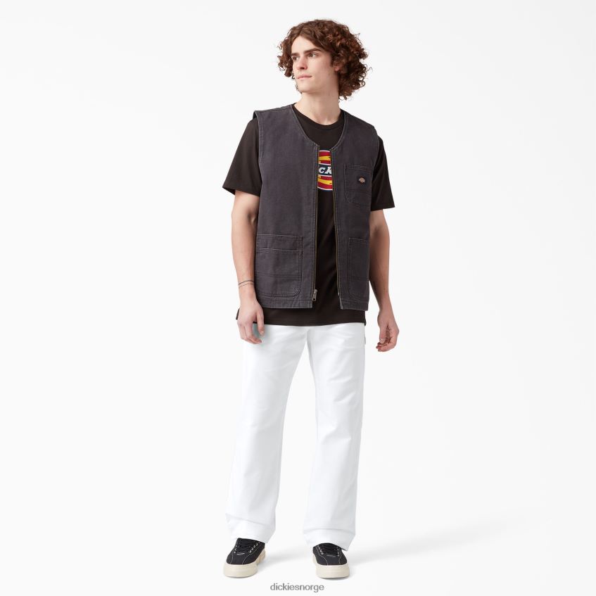 Dickies menn malerbukser med avslappet passform 4NB6FR122 klær hvit (wh)