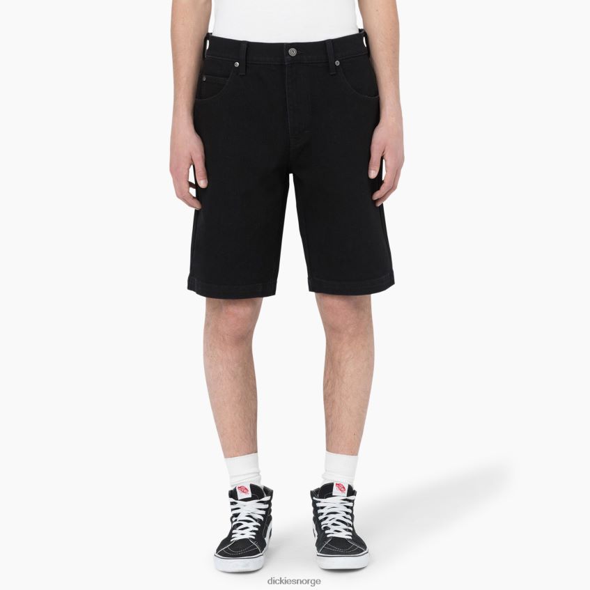 Dickies menn skateboarding wingville shorts 11" 4NB6FR456 klær svart denim (l9d)
